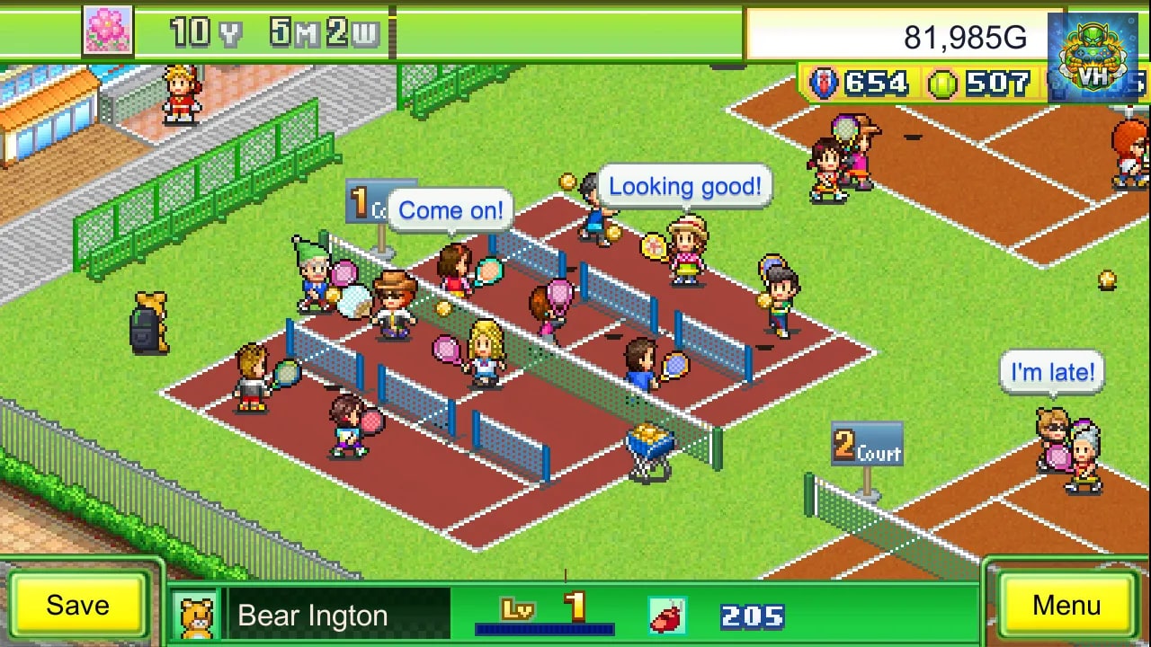 Tennis Club Story Nintendo Switch - ảnh màn hình 4