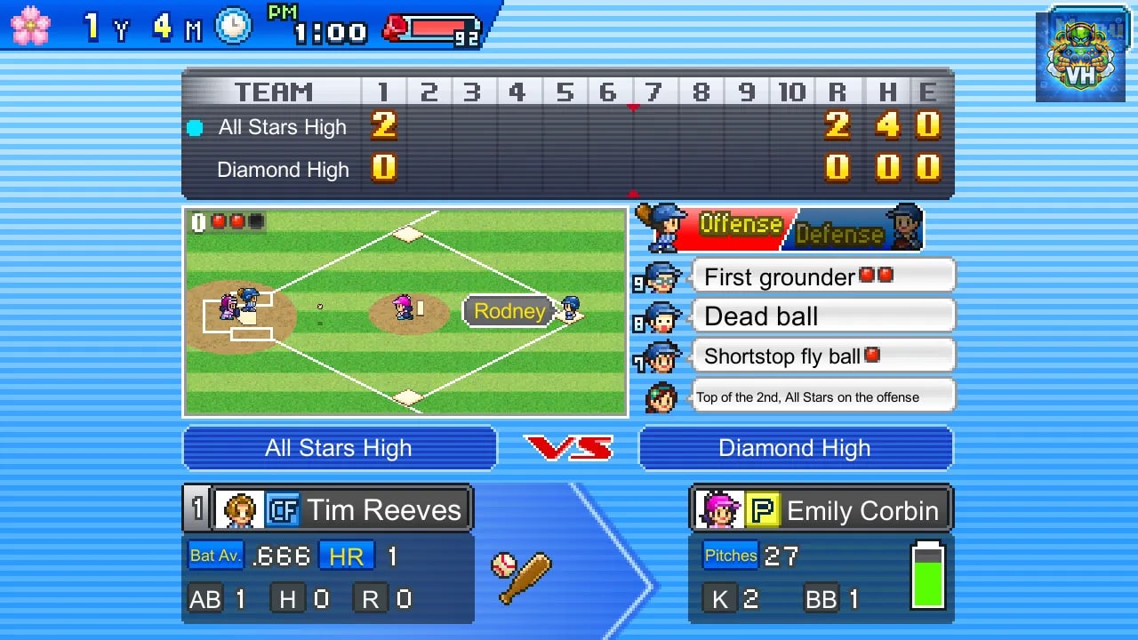 Home Run High Nintendo Switch - ảnh màn hình 6
