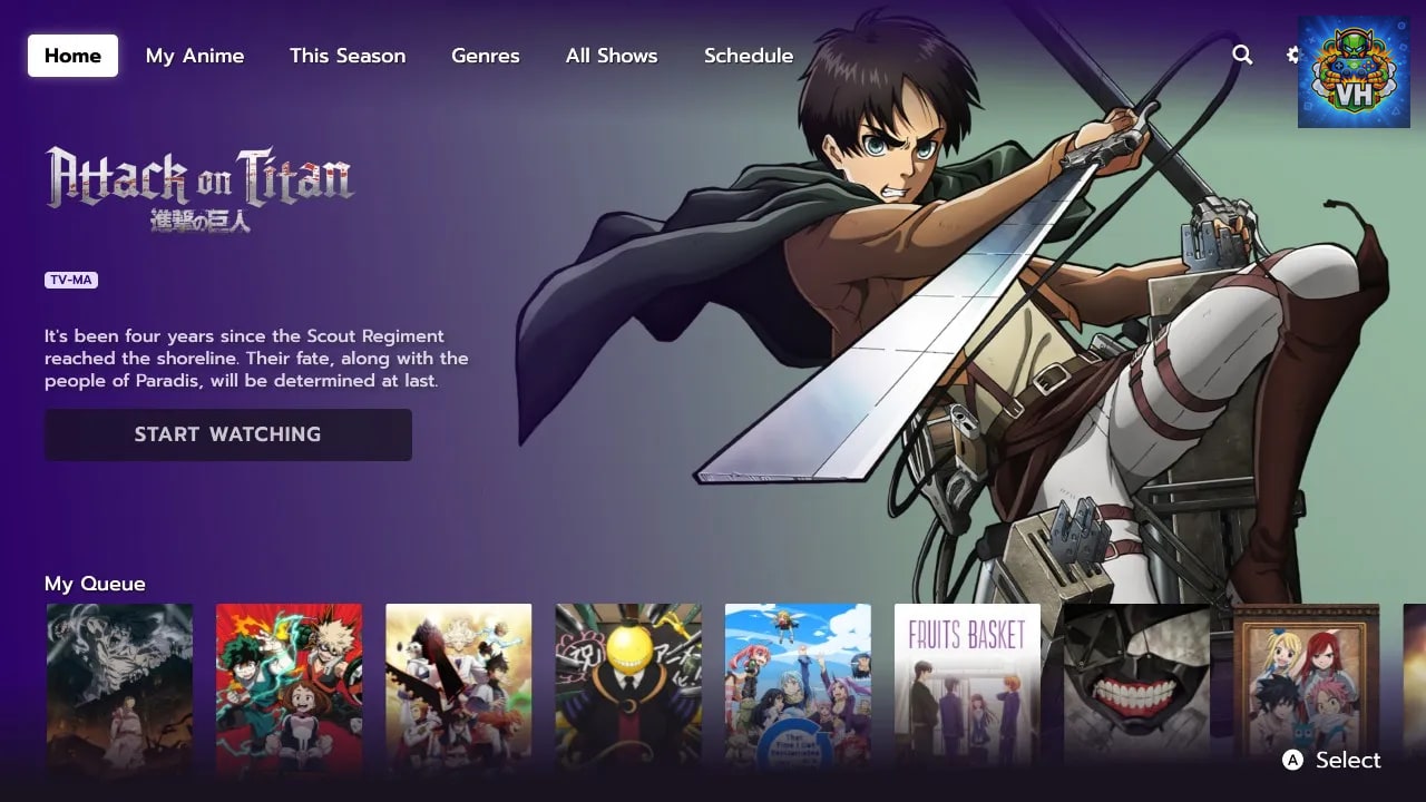 Funimation Nintendo Switch - ảnh màn hình 1