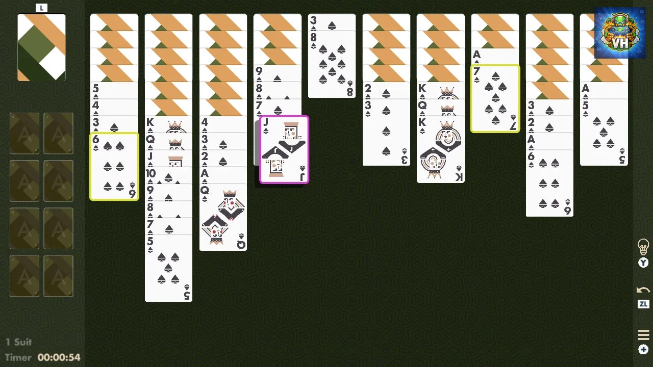 Solitaire Spider Minimal Nintendo Switch - ảnh màn hình 2