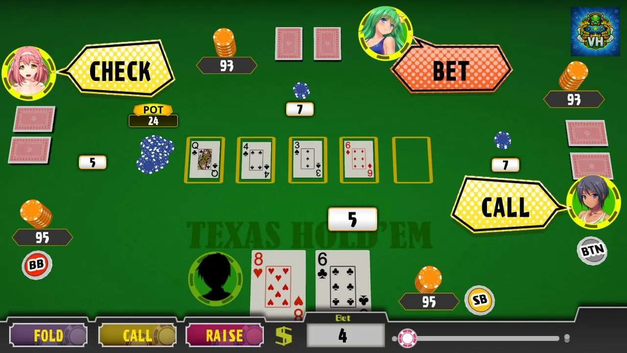 Poker Pretty Girls Battle: Texas Hold'em Nintendo Switch - ảnh màn hình 1