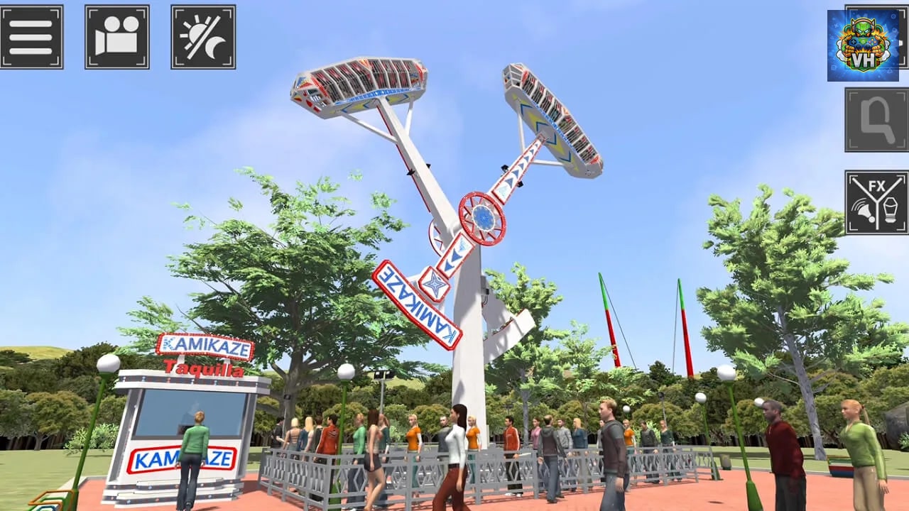 Theme Park Simulator: Rollecoaster & Thrill Rides Nintendo Switch - ảnh màn hình 6