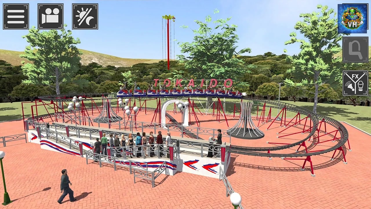 Theme Park Simulator: Rollecoaster & Thrill Rides Nintendo Switch - ảnh màn hình 5