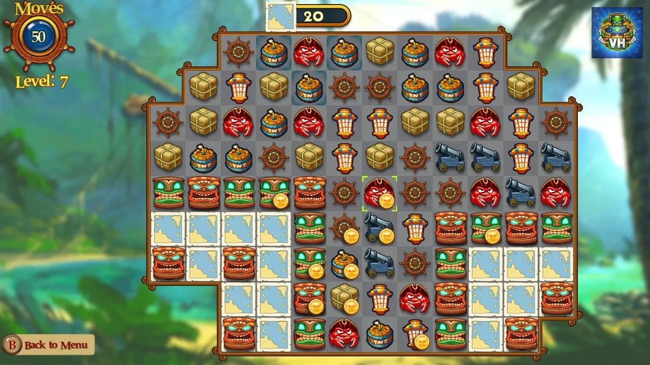 Match Three Pirates II Nintendo Switch - ảnh màn hình 3