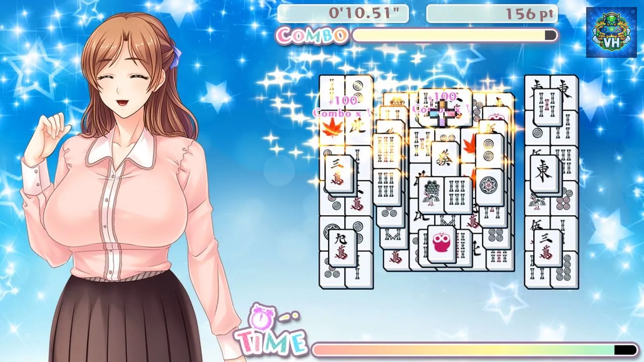 Delicious! Pretty Girls Mahjong Solitaire Nintendo Switch - ảnh màn hình 2