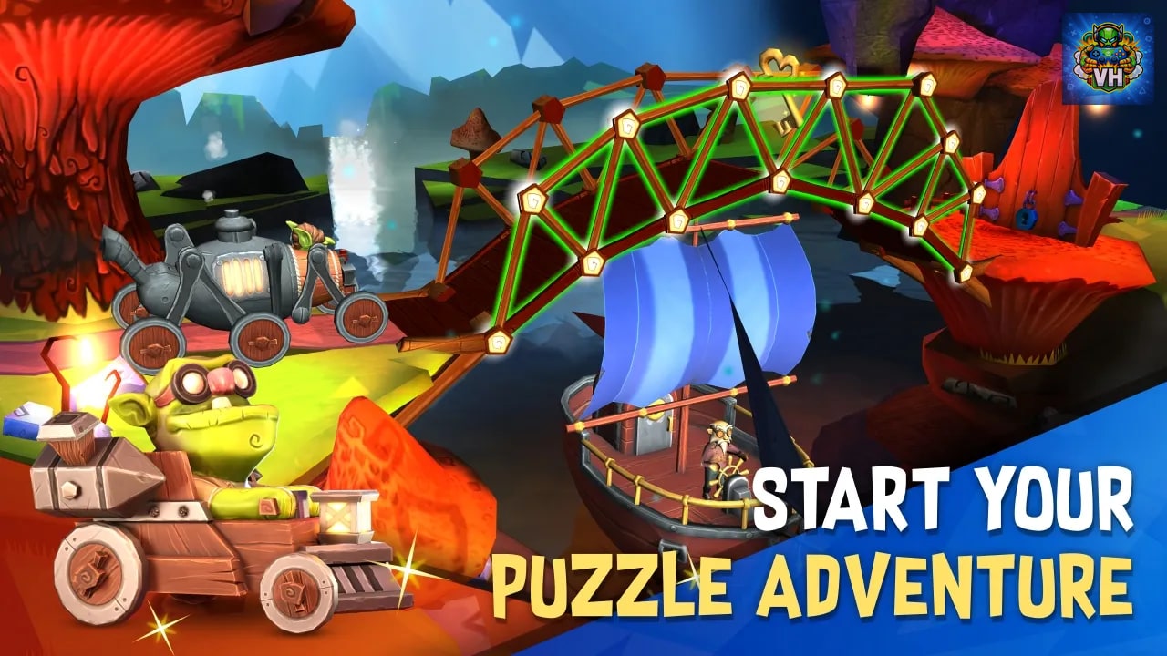 Bridge Builder Adventure Nintendo Switch - ảnh màn hình 1