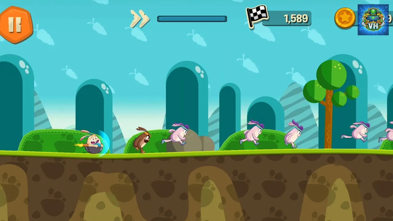 Rocket Rabbit - Coin Race Nintendo Switch - ảnh màn hình 2
