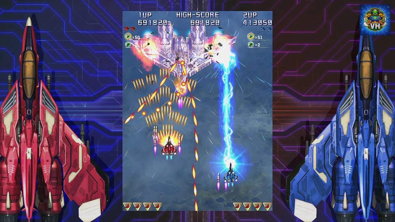 Raiden IV x MIKADO remix Nintendo Switch - ảnh màn hình 1