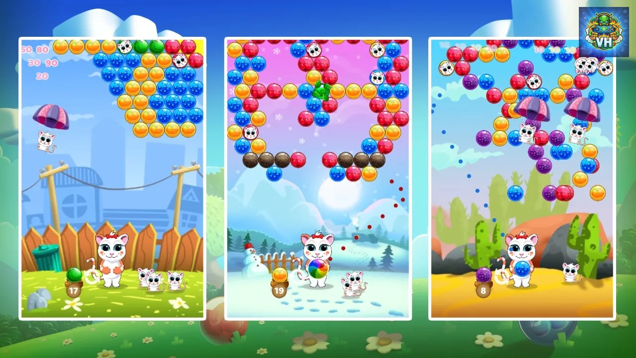 Bubble Cats Rescue Nintendo Switch - ảnh màn hình 2