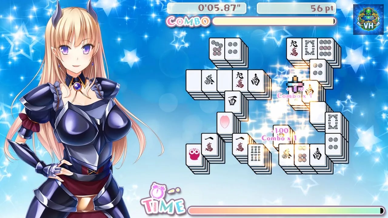 Delicious! Pretty Girls Mahjong Solitaire Nintendo Switch - ảnh màn hình 5