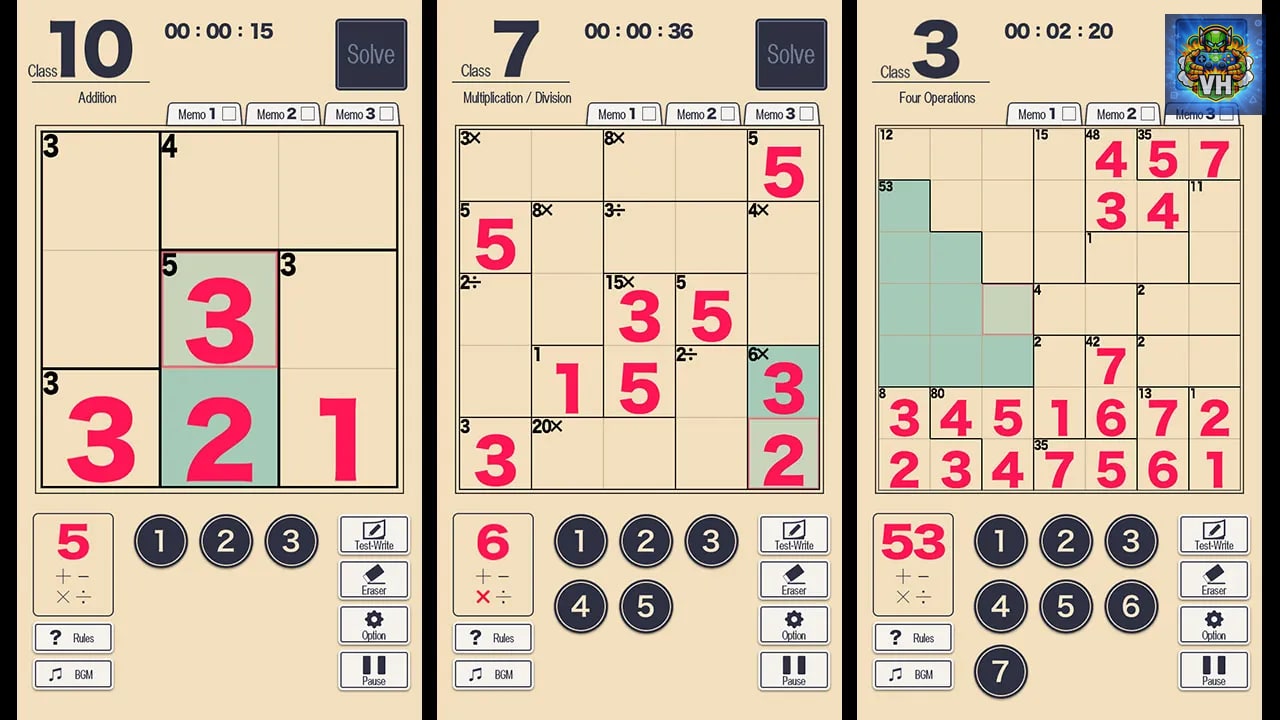 MMC KENKEN - The World's Most Exciting Math and Logic Puzzle - Nintendo Switch - ảnh màn hình 3