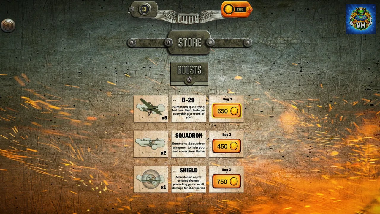 Air Strike: WW2 Fighters Sky Combat Nintendo Switch - ảnh màn hình 5