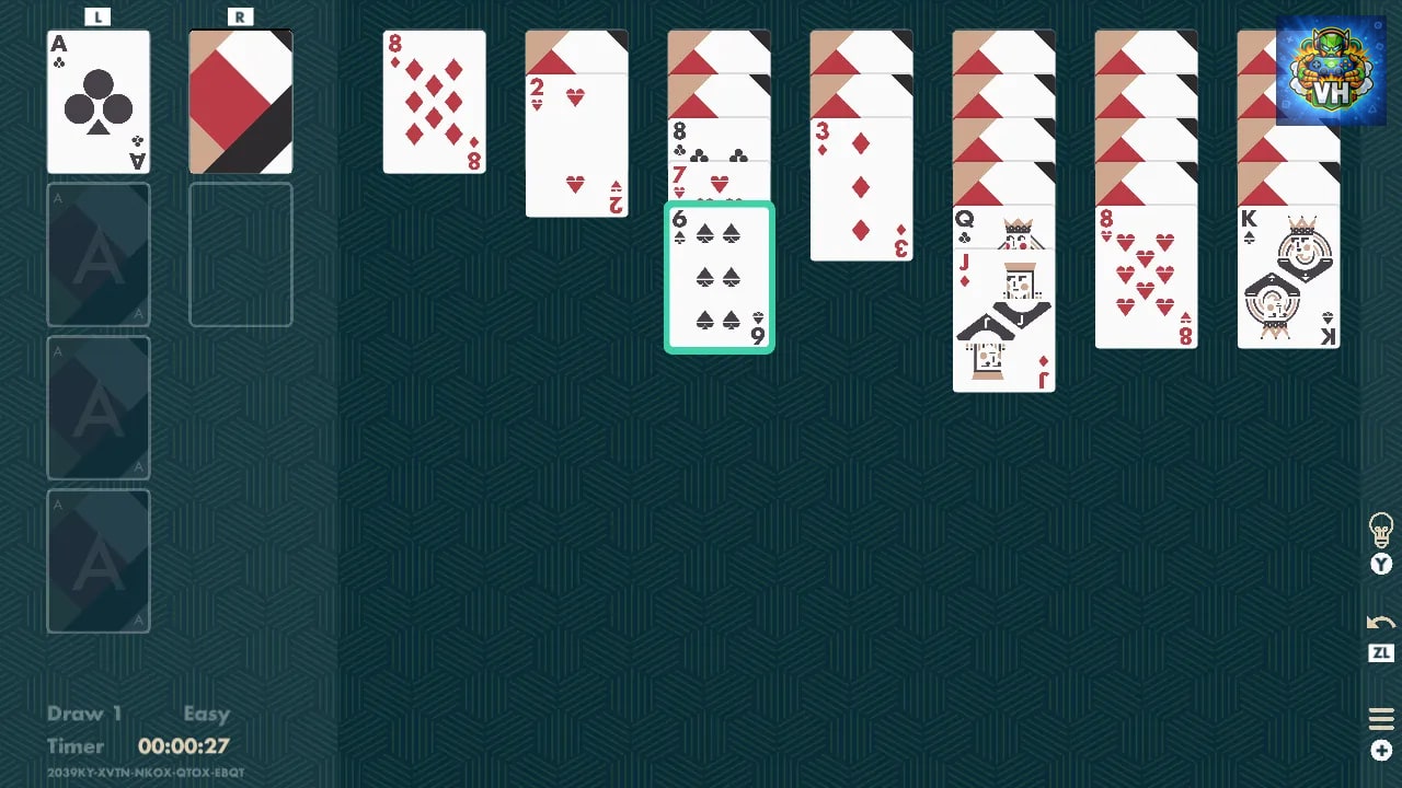Solitaire Klondike Minimal Nintendo Switch - ảnh màn hình 4