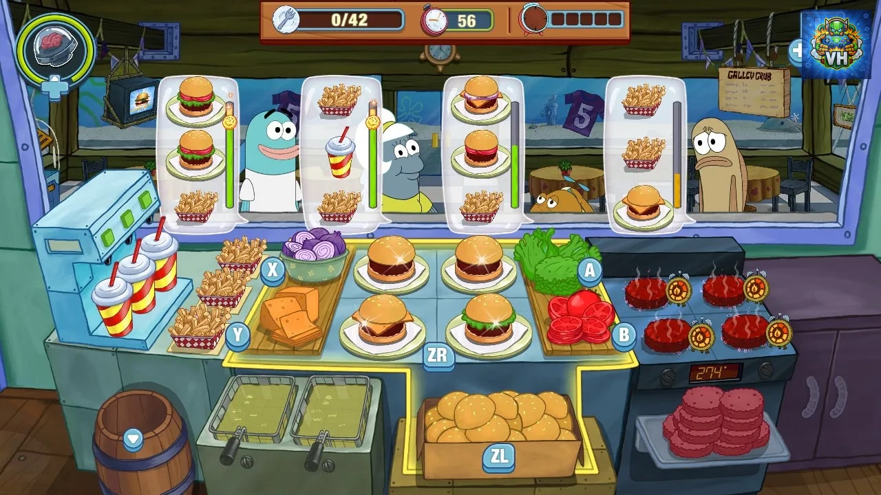 SpongeBob: Krusty Cook-Off Nintendo Switch - ảnh màn hình 1