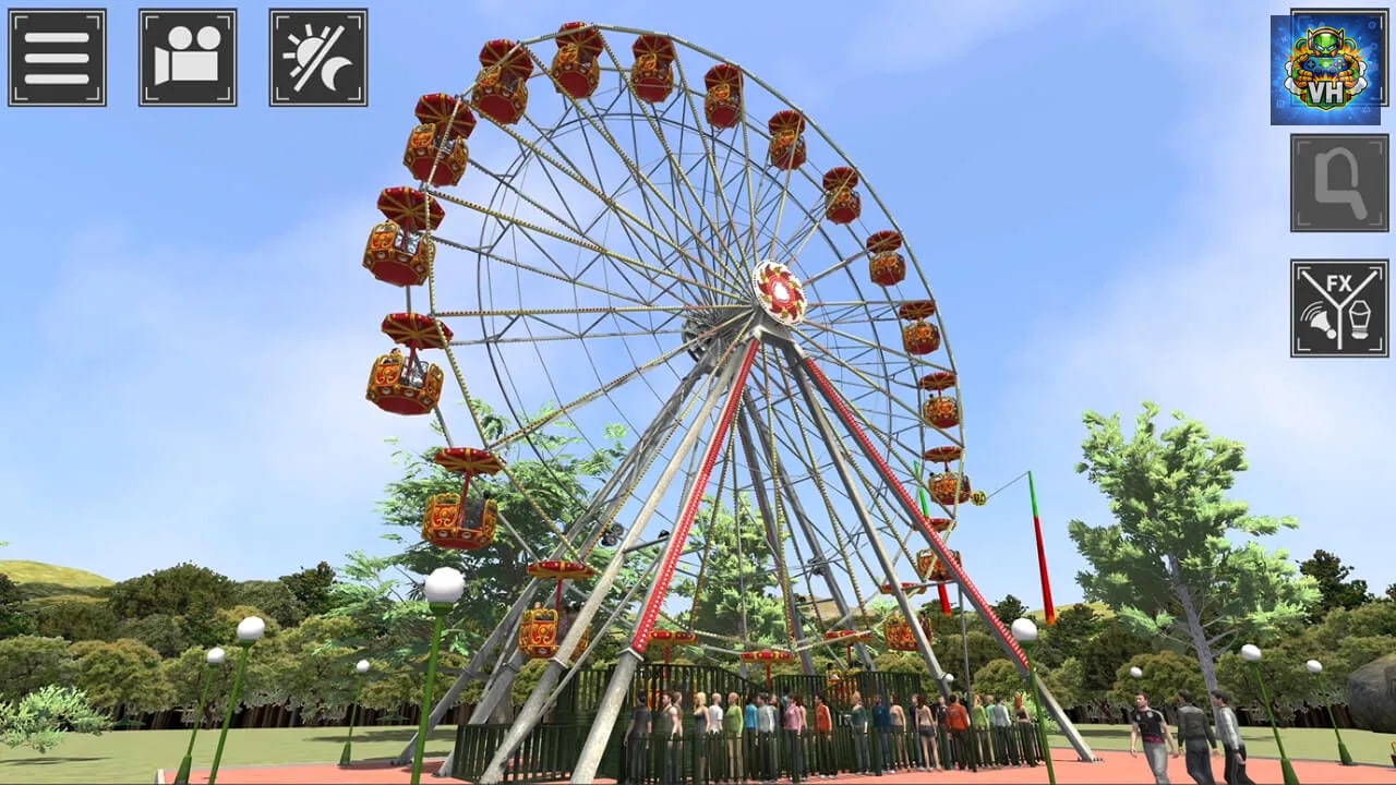 Theme Park Simulator: Rollecoaster & Thrill Rides Nintendo Switch - ảnh màn hình 3