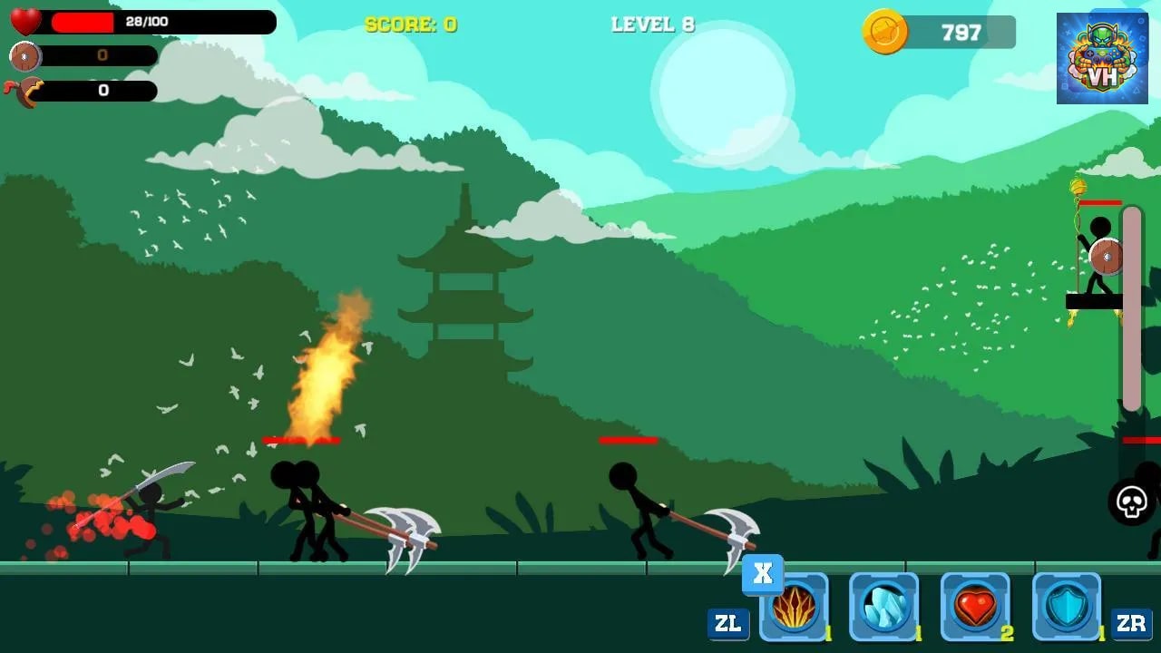 Stickman: Far East Battle Nintendo Switch - ảnh màn hình 6