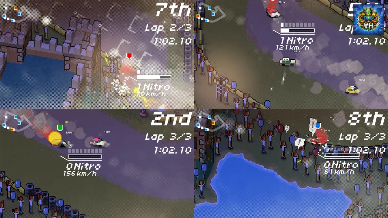 Super Pixel Racers Nintendo Switch - ảnh màn hình 1