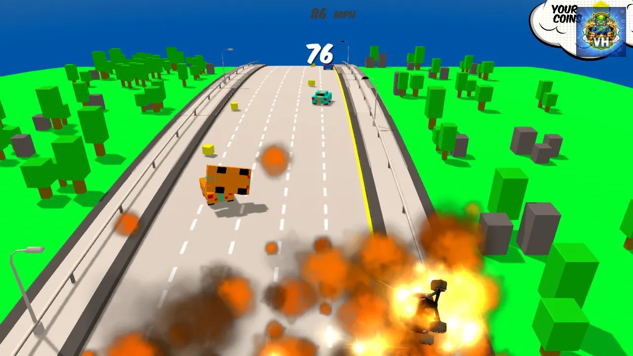 Rally Road - Crashy Car Racing Nintendo Switch - ảnh màn hình 2