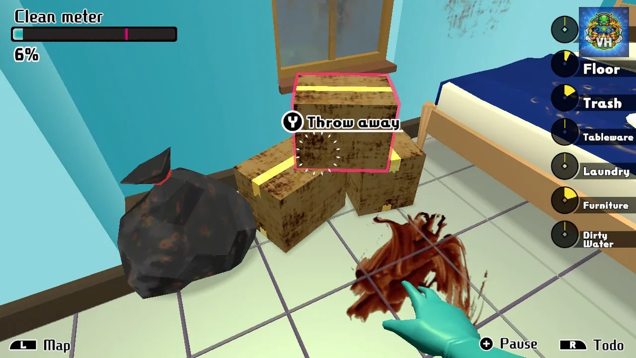 House Cleaning Survival Nintendo Switch - ảnh màn hình 1