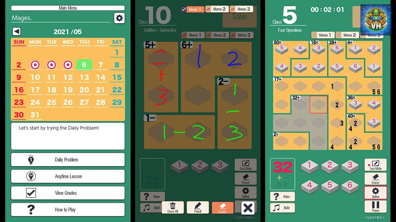 MMC KENKEN - The World's Most Exciting Math and Logic Puzzle - Nintendo Switch - ảnh màn hình 1