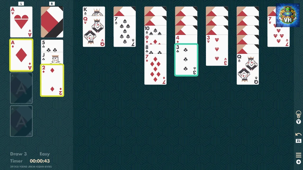Solitaire Klondike Minimal Nintendo Switch - ảnh màn hình 2