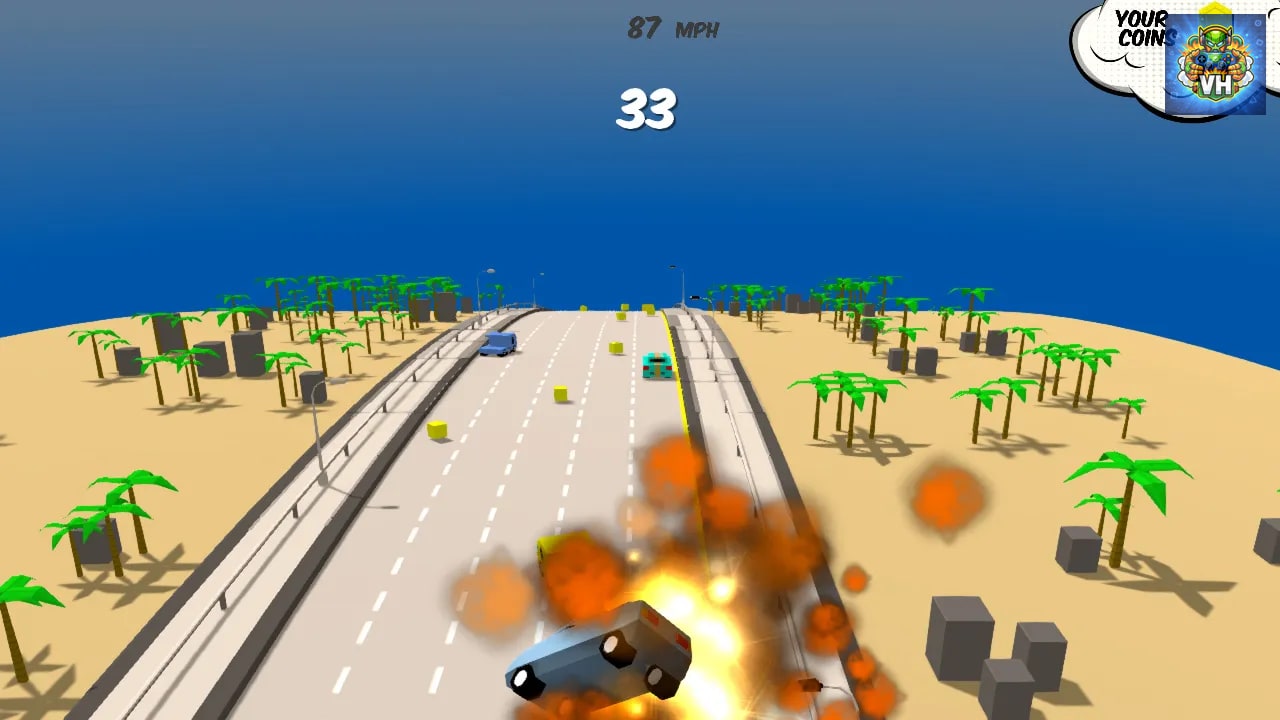 Rally Road - Crashy Car Racing Nintendo Switch - ảnh màn hình 1