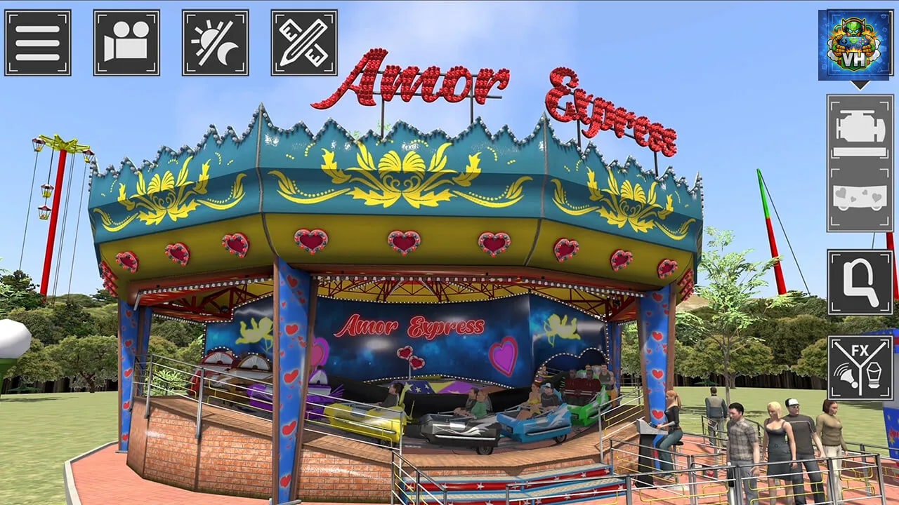 Theme Park Simulator: Rollecoaster & Thrill Rides Nintendo Switch - ảnh màn hình 1