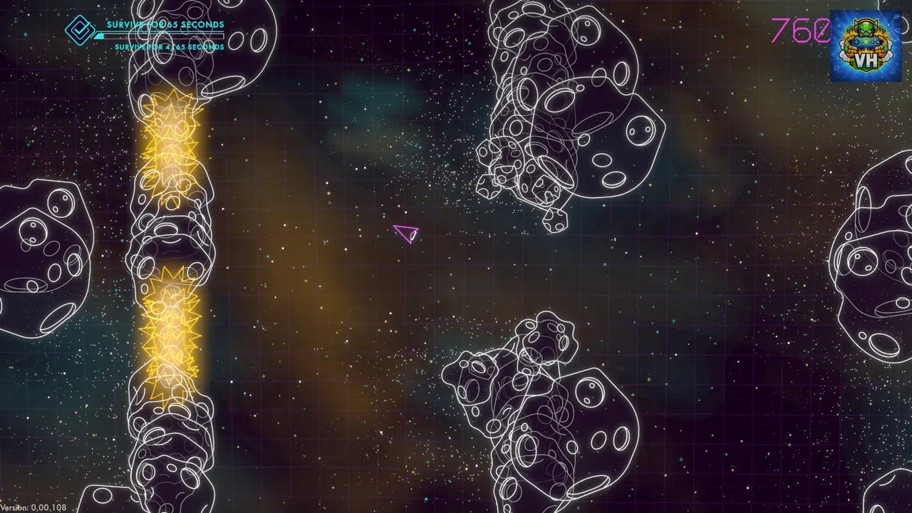 Asteroids: Recharged Nintendo Switch - ảnh màn hình 5