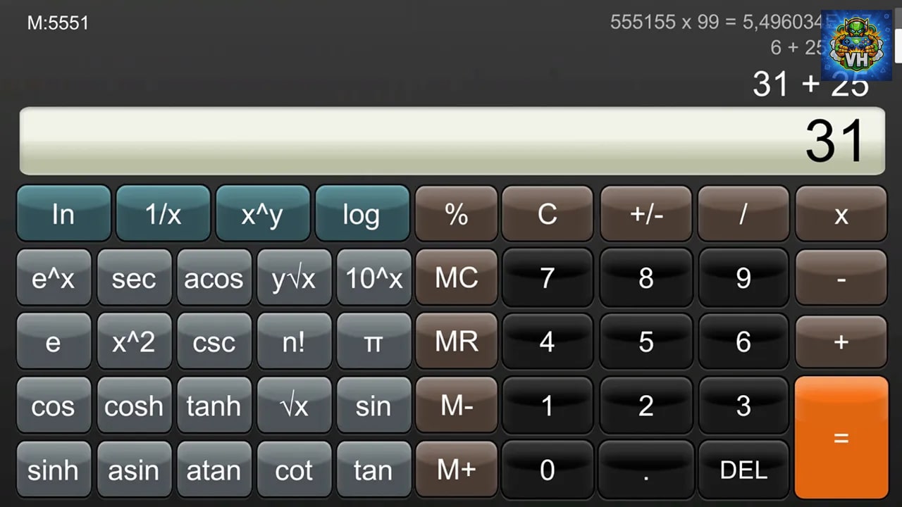 Calculator Nintendo Switch - ảnh màn hình 4