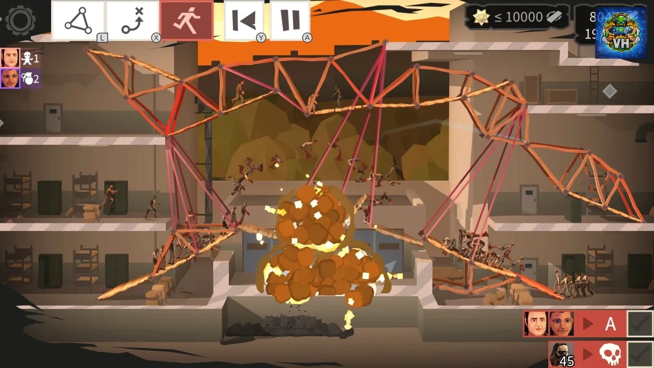 Bridge Constructor: The Walking Dead Nintendo Switch - ảnh màn hình 6