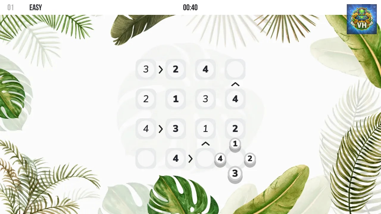 Futoshiki Math Nintendo Switch - ảnh màn hình 3