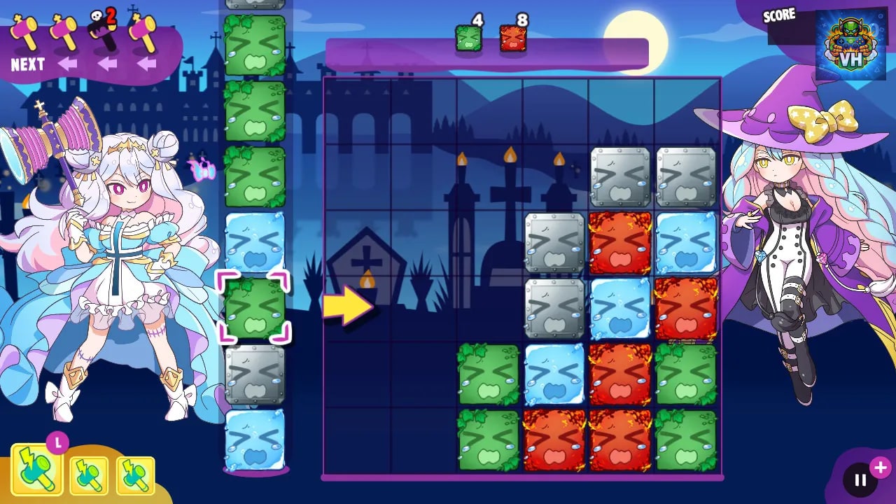 Refreshing Sideways Puzzle  Ghost Hammer Nintendo Switch - ảnh màn hình 5