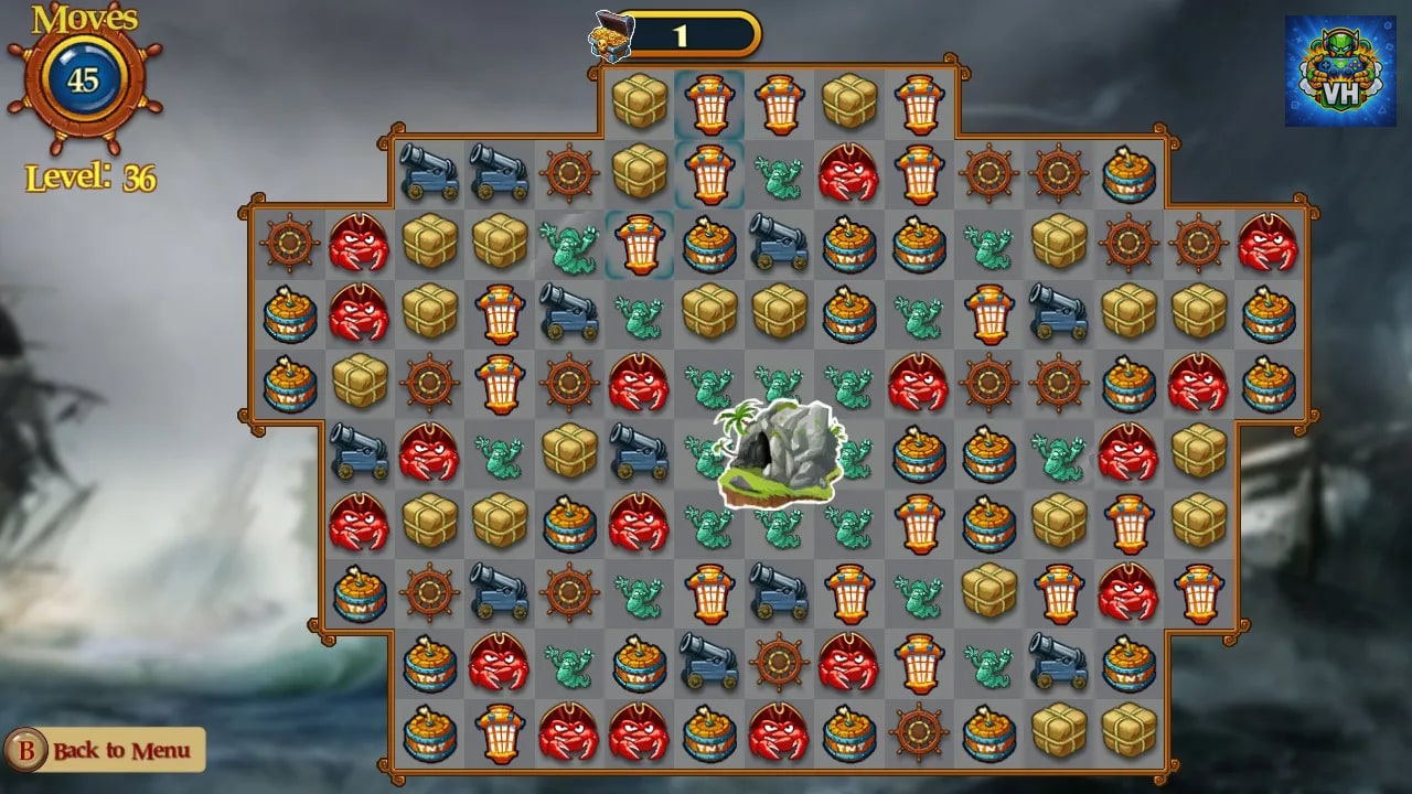 Match Three Pirates II Nintendo Switch - ảnh màn hình 4