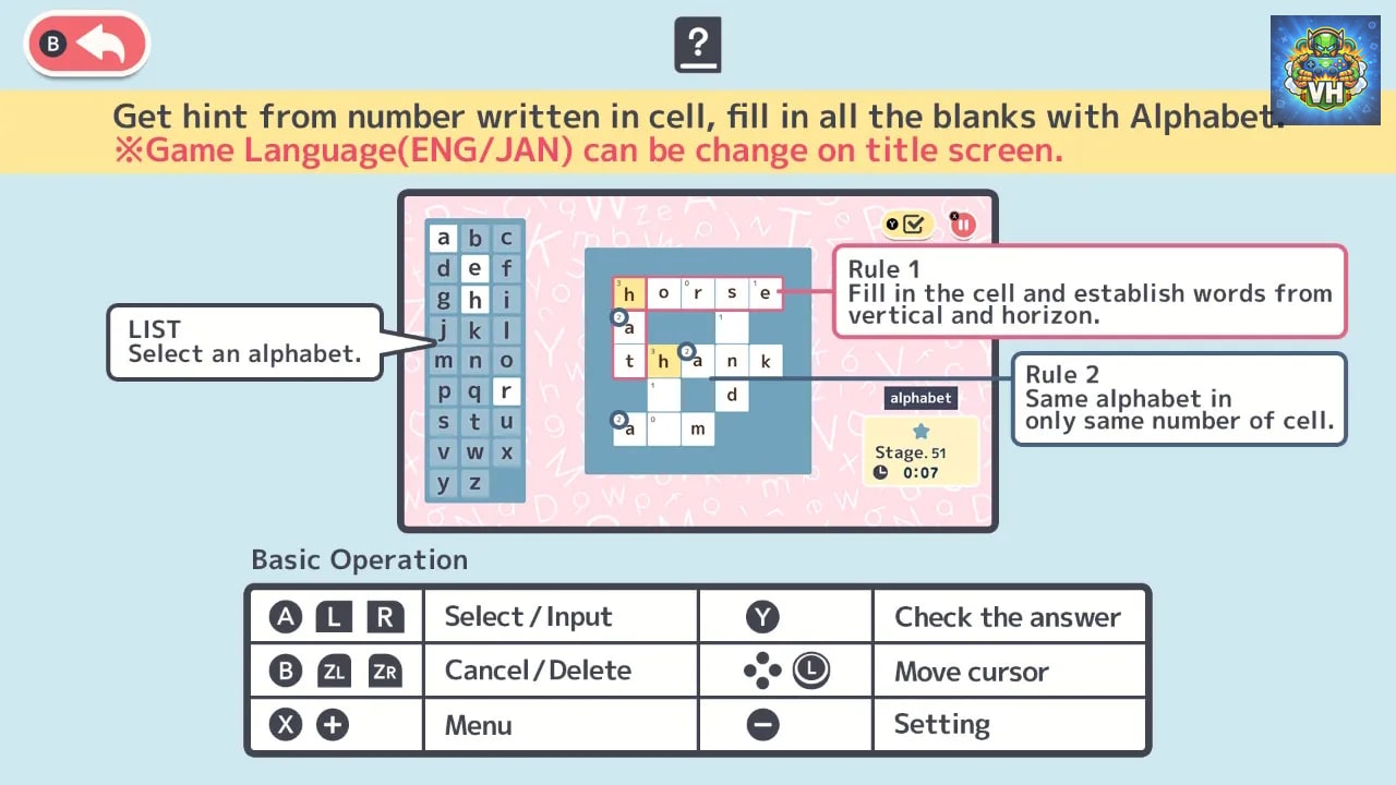 Codebreaker Puzzle 1000! ENG & JAN Nintendo Switch - ảnh màn hình 10