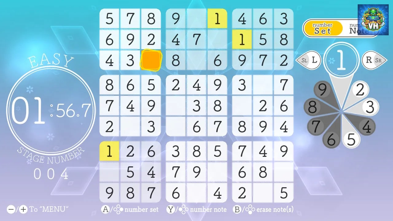 Sudoku Relax 4 Winter Snow Nintendo Switch - ảnh màn hình 3