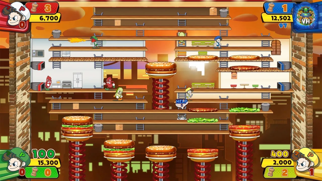 BurgerTime Party! Nintendo Switch - ảnh màn hình 3