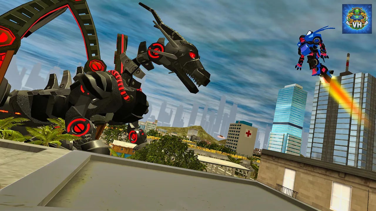 Robot Car War: Transform Battle Machines Nintendo Switch - ảnh màn hình 1