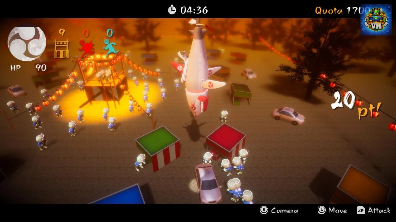 Shark Copter vs. Zombie Dancers Nintendo Switch - ảnh màn hình 3