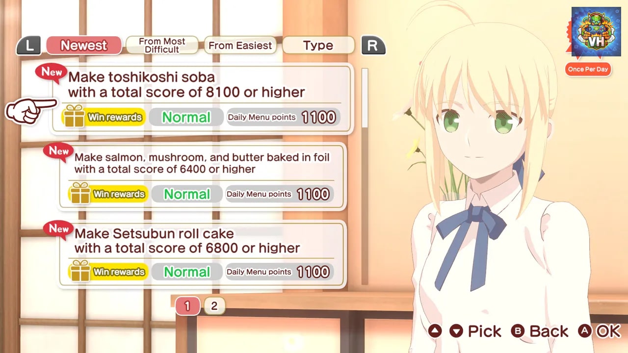 Everyday♪ Today's MENU for EMIYA Family Nintendo Switch - ảnh màn hình 1