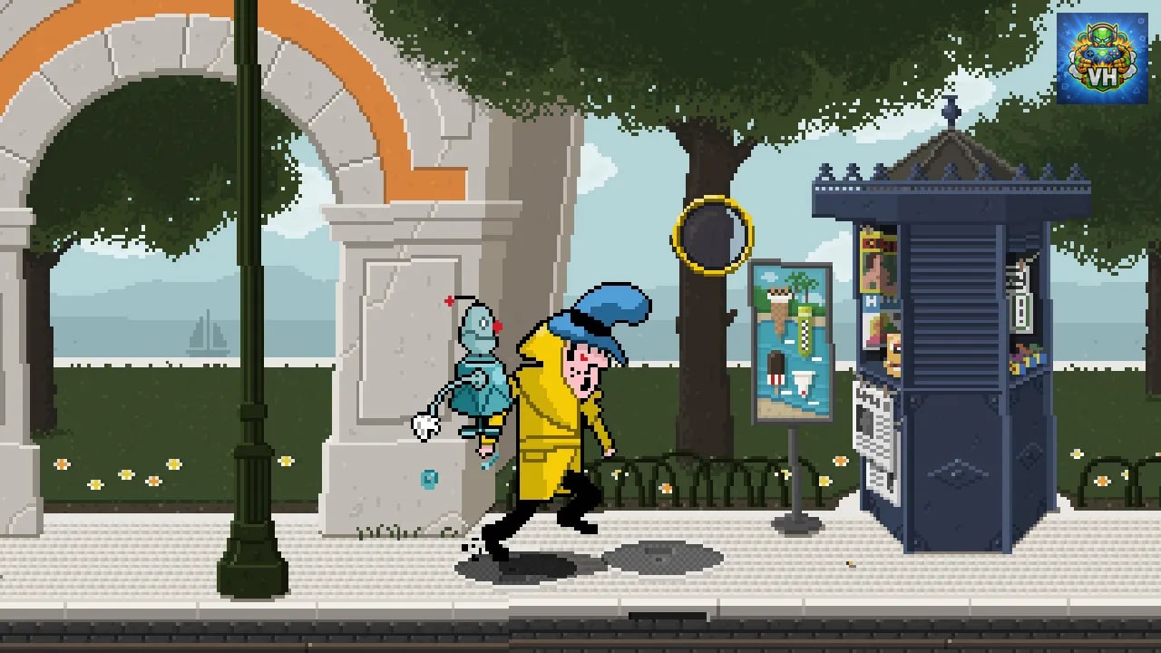 Detective Case and Clown Bot in: Murder in The Hotel Lisbon Nintendo Switch - ảnh màn hình 3