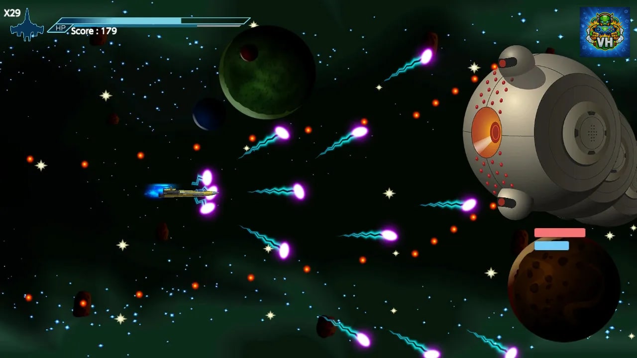 Retro Arcade Shooter - Attack from Pluto Nintendo Switch - ảnh màn hình 2