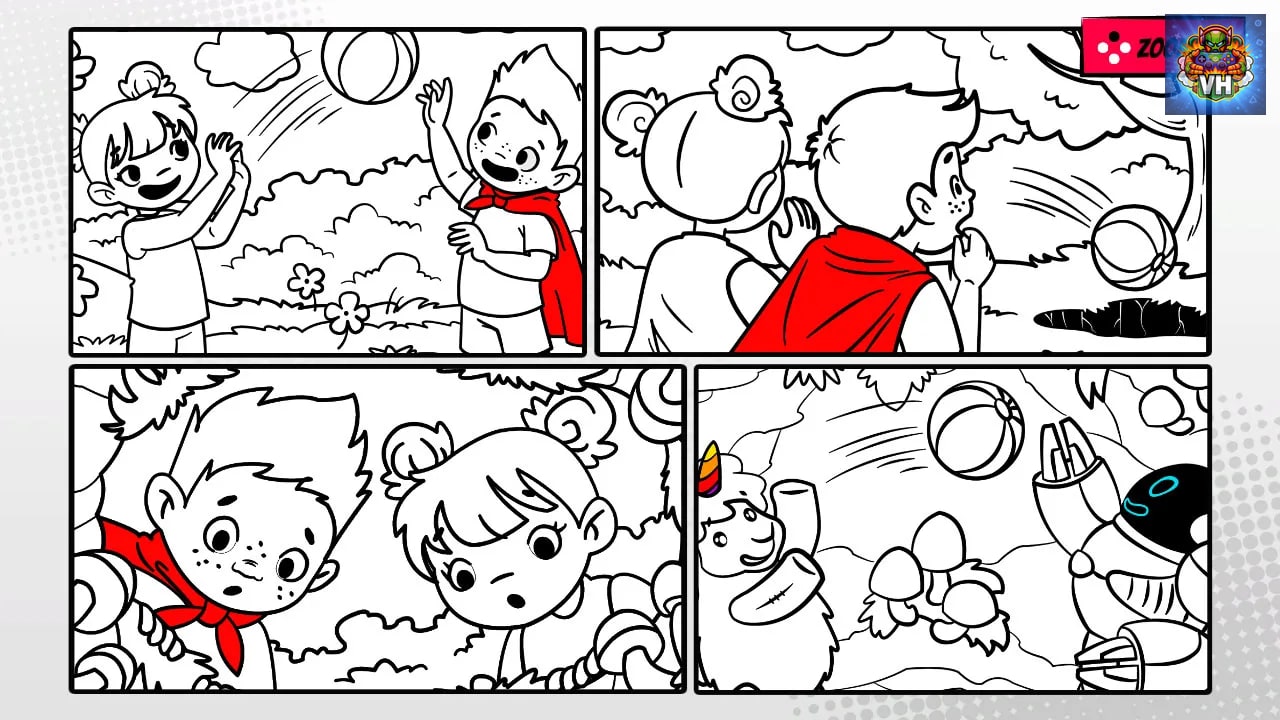 Comic Coloring Book Nintendo Switch - ảnh màn hình 2