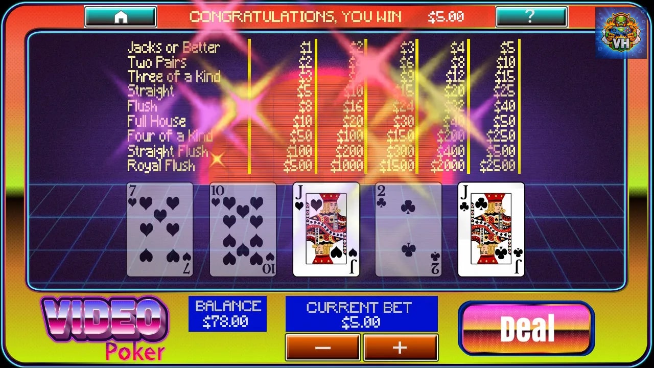 Video Poker at Aces Casino Nintendo Switch - ảnh màn hình 4