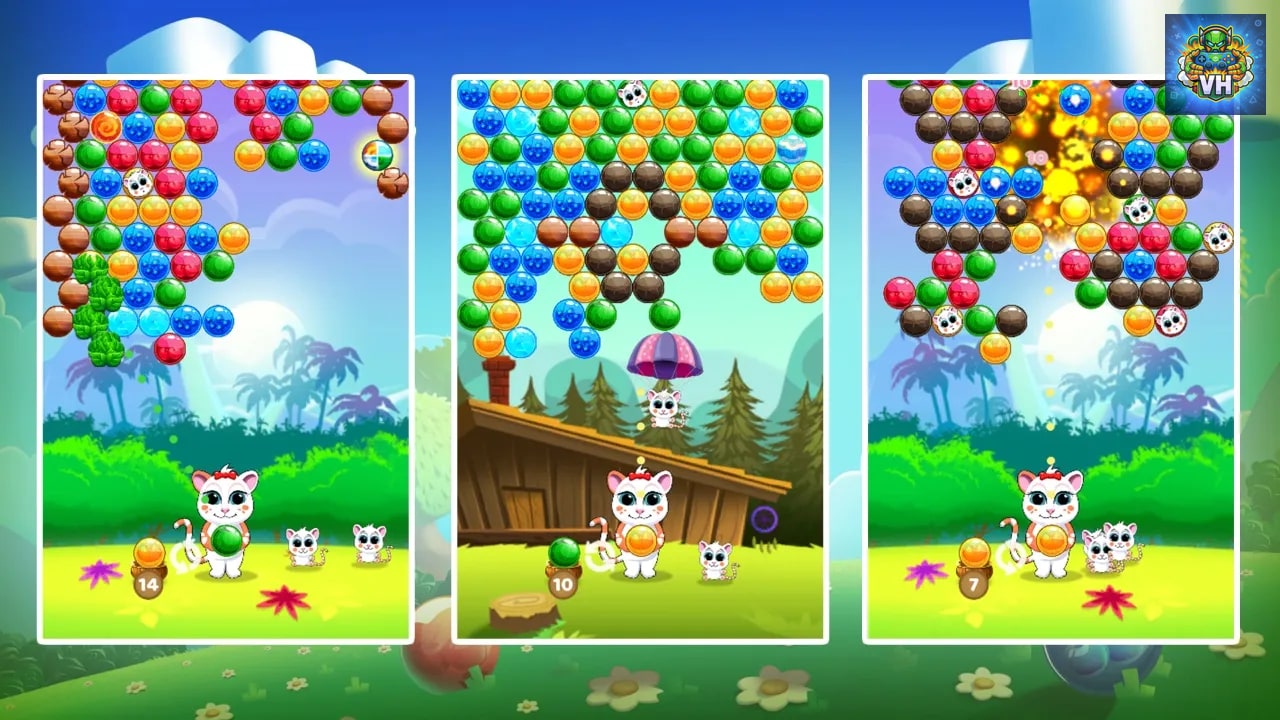 Bubble Cats Rescue Nintendo Switch - ảnh màn hình 1