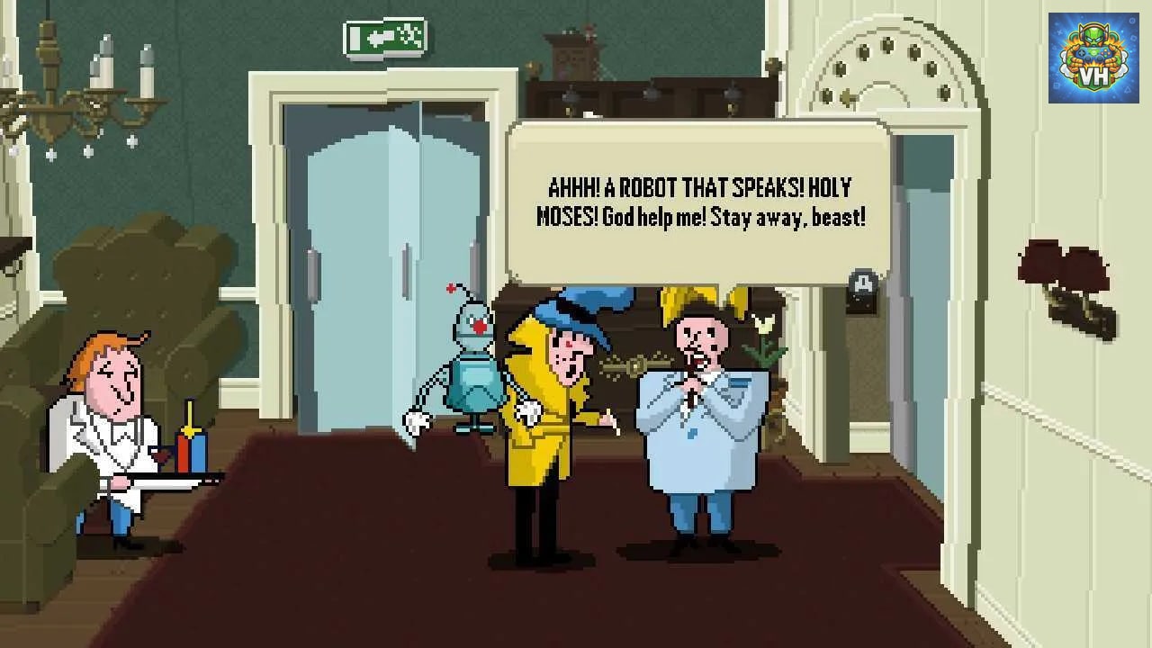 Detective Case and Clown Bot in: Murder in The Hotel Lisbon Nintendo Switch - ảnh màn hình 4