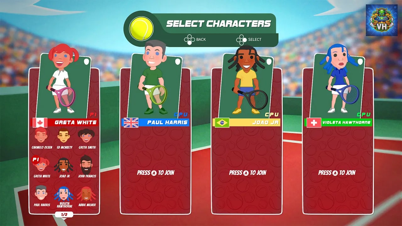 Super Tennis Blast Nintendo Switch - ảnh màn hình 4