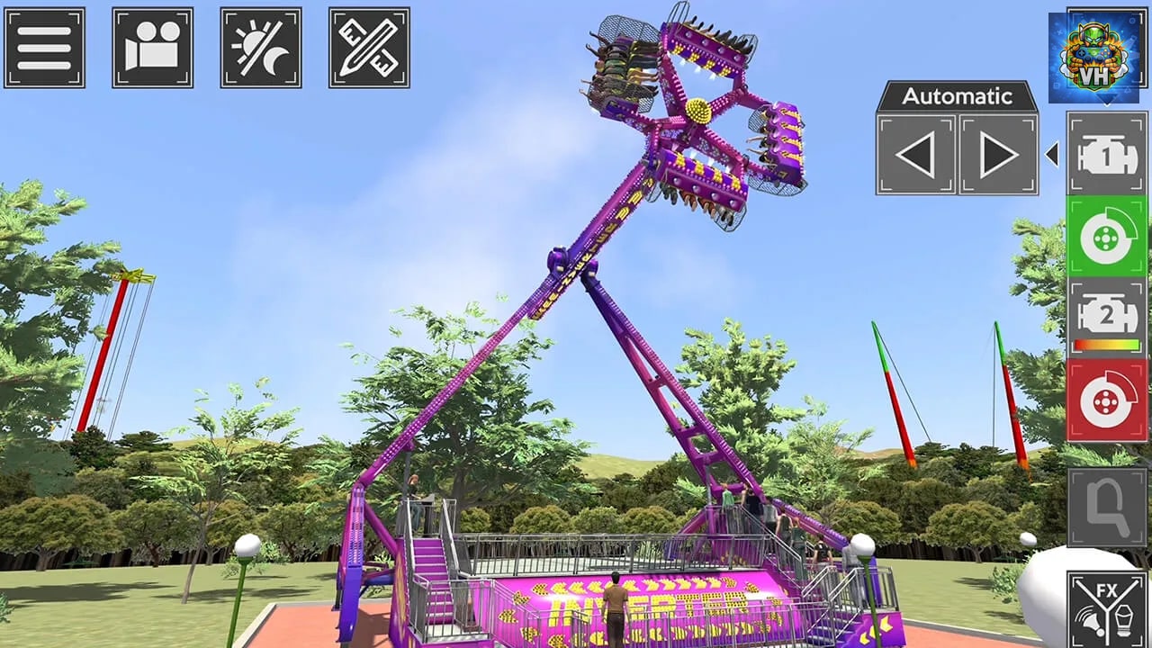 Theme Park Simulator: Rollecoaster & Thrill Rides Nintendo Switch - ảnh màn hình 2