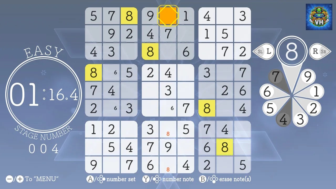 Sudoku Relax 4 Winter Snow Nintendo Switch - ảnh màn hình 8