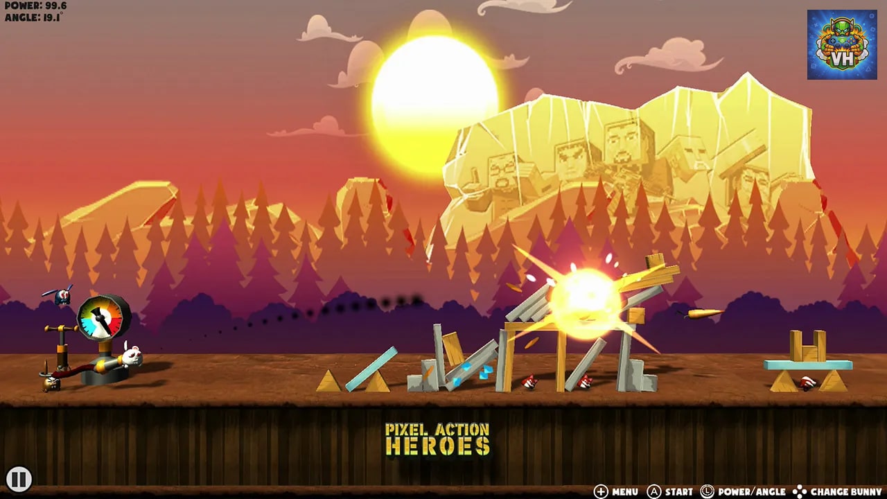 Angry Bunnies: Colossal Carrot Crusade Nintendo Switch - ảnh màn hình 1