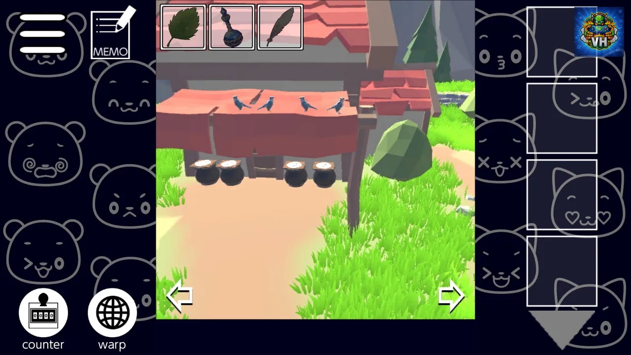 Prepare the First RPG Village
～The Adventures of Nyanzou&Kumakichi: Escape Game Series～ Nintendo Switch - ảnh màn hình 2